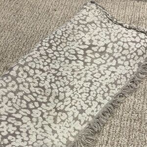 Gray Animal Print Scarf